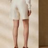 Béžové dámské šortky Ralph Lauren Francine Silk Shantung