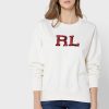 Béžové dámské pletené mikiny Ralph Lauren Graphic