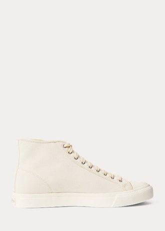 Béžové dámské plátěné tenisky Ralph Lauren Mayport