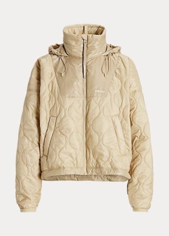 Béžové dámské sbalitelné bundy Ralph Lauren Ripstop