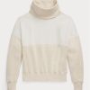 Béžové dámské svetrové mikiny Ralph Lauren Paneled Funnelneck Fleece Béžové dámské svetrové mikiny Ralph Lauren Paneled Funnelneck Fleece