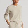 Béžové dámské svetry Ralph Lauren Cashmere Crewneck Béžové dámské svetry Ralph Lauren Cashmere Crewneck