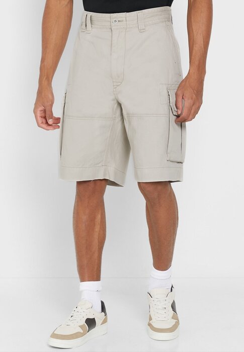 Béžové pánské šortky Ralph Lauren Essential Béžové pánské šortky Ralph Lauren Essential