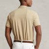 Béžové pánské polokošile Slim Fit Mesh Ralph Lauren Custom Béžové pánské polokošile Slim Fit Mesh Ralph Lauren Custom