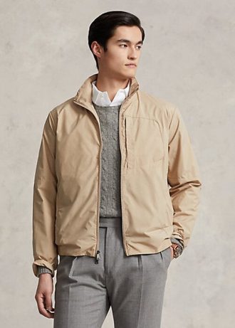 Béžové pánské vodoodpudivé sbalitelné bundy Ralph Lauren