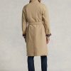 Béžové pánské vycházkové tkané bavlněné kabáty Ralph Lauren