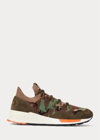 Camo pánské tenisky Ralph Lauren Trackster 200II Camo Knit Camo pánské tenisky Ralph Lauren Trackster 200II Camo Knit
