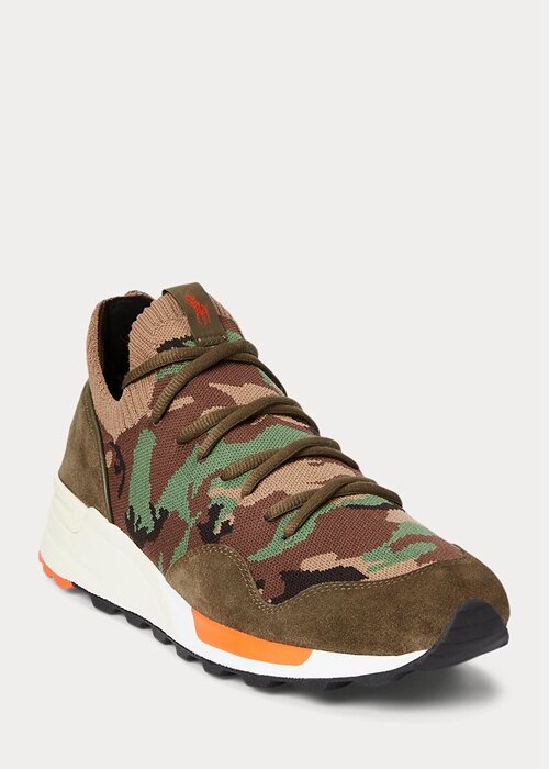 Camo pánské tenisky Ralph Lauren Trackster 200II Camo Knit Camo pánské tenisky Ralph Lauren Trackster 200II Camo Knit