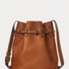 Cuoio Dámské velké kožené tašky Bellport Bucket Ralph Lauren