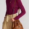 Cuoio Dámské velké kožené tašky Bellport Bucket Ralph Lauren