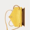 Dámské řetízkové peněženky Ralph Lauren Polo ID Croc hořčice Dámské řetízkové peněženky Ralph Lauren Polo ID Croc hořčice