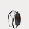Dámské francouzské námořnictvo Ralph Lauren kožené střední kabelky Jordynn Crossbody