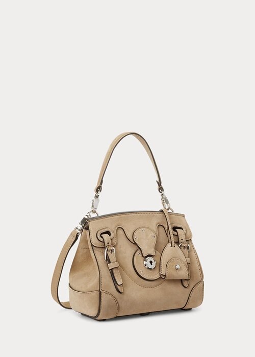 Dámská kabelka Pale Honey Ralph Lauren Calf-Suede Soft Ricky 18 Dámská kabelka Pale Honey Ralph Lauren Calf-Suede Soft Ricky 18