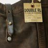 Dámské kožené kabelky černé přes hnědou Ralph Lauren