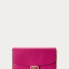 Dámské kožené střední kabelky Adair značky Fuschia Berry značky Ralph Lauren