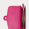 Dámské kožené střední kabelky Adair značky Fuschia Berry značky Ralph Lauren