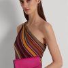 Dámské kožené střední kabelky Adair značky Fuschia Berry značky Ralph Lauren
