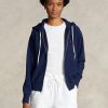 Dámská námořnická mikina Ralph Lauren Fleece s kapucí na zip Dámská námořnická mikina Ralph Lauren Fleece s kapucí na zip