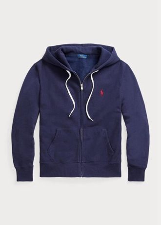 Dámská námořnická mikina Ralph Lauren Fleece s kapucí na zip Dámská námořnická mikina Ralph Lauren Fleece s kapucí na zip