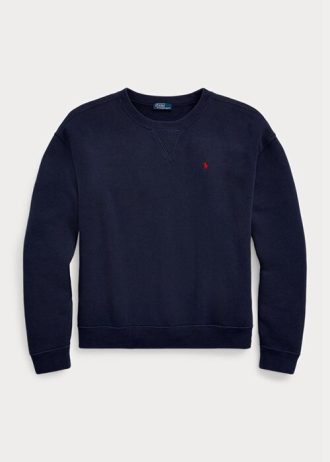 Dámské námořnické mikiny Ralph Lauren Fleece Crewneck Pullover Dámské námořnické mikiny Ralph Lauren Fleece Crewneck Pullover