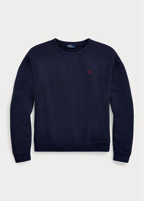 Dámské námořnické mikiny Ralph Lauren Fleece Crewneck Pullover Dámské námořnické mikiny Ralph Lauren Fleece Crewneck Pullover