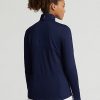 Dámské námořnické mikiny Ralph Lauren Stretch Jersey se čtvrtky na zip Dámské námořnické mikiny Ralph Lauren Stretch Jersey se čtvrtky na zip