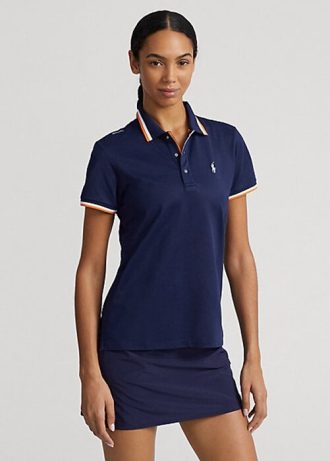 Dámské námořnické polokošile Ralph Lauren přizpůsobené střihu Jersey