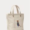 Ecru Multi Dámské Plátno Ralph Lauren Malé kabelky New Orleans Polo Bear