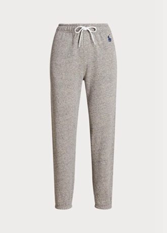 Šedé dámské atletické kalhoty Ralph Lauren Fleece Šedé dámské atletické kalhoty Ralph Lauren Fleece