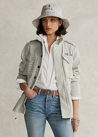 Šedé dámské bundy Ralph Lauren Polo x FEED Field