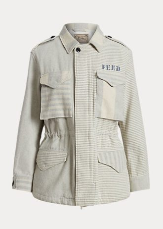 Šedé dámské bundy Ralph Lauren Polo x FEED Field