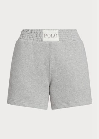 Šedé dámské fleecové kraťasy s logem Ralph Lauren