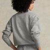 Šedé dámské fleecové svetrové mikiny Ralph Lauren