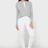 Šedé dámské pletené topy Ralph Lauren Crew Neck