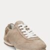 Šedé dámské tenisky Ralph Lauren The Suede Pony Ballerina Šedé dámské tenisky Ralph Lauren The Suede Pony Ballerina