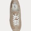Šedé dámské tenisky Ralph Lauren The Suede Pony Ballerina Šedé dámské tenisky Ralph Lauren The Suede Pony Ballerina
