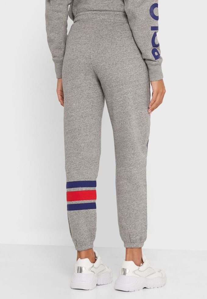 Šedé dámské tepláky Ralph Lauren Logo Joggers
