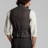 Šedé pánské blejzry Ralph Lauren kostkované hedvábné plátno Šedé pánské blejzry Ralph Lauren kostkované hedvábné plátno