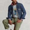 Černá pánská svetrová mikina Ralph Lauren s dvojitým úpletem