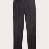 Šedé pánské kalhoty Slim Fit vlněné keprové kalhoty Ralph Lauren