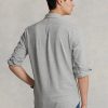 Šedé pánské košile z peříčkové síťoviny Ralph Lauren
