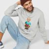 Šedá pánská mikina Polo Bear s potiskem Ralph Lauren Šedá pánská mikina Polo Bear s potiskem Ralph Lauren