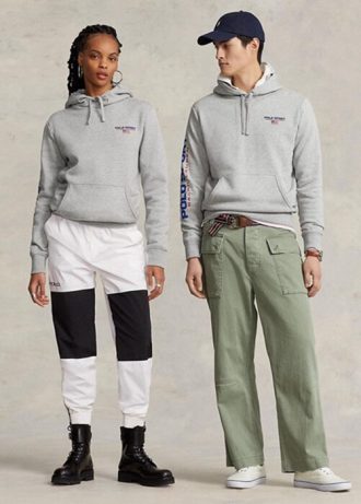 Šedá pánská mikina Ralph Lauren Polo Sport Fleece s kapucí