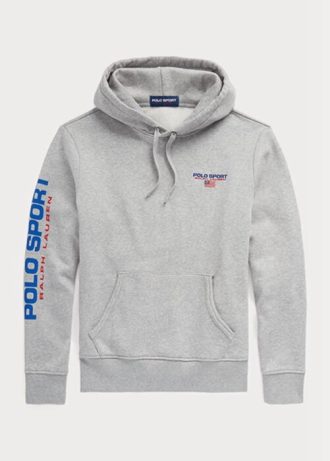 Šedá pánská mikina Ralph Lauren Polo Sport Fleece s kapucí