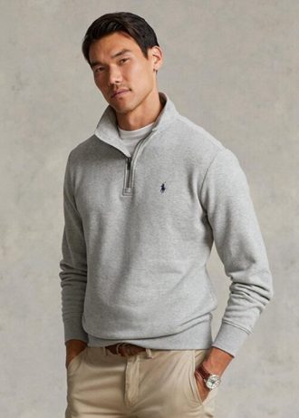 Šedá pánská mikina Ralph Lauren The Rl Fleece Šedá pánská mikina Ralph Lauren The Rl Fleece