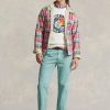 Šedé pánské oboustranné bundy Madras-Twill Ralph Lauren