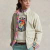 Šedé pánské oboustranné bundy Madras-Twill Ralph Lauren