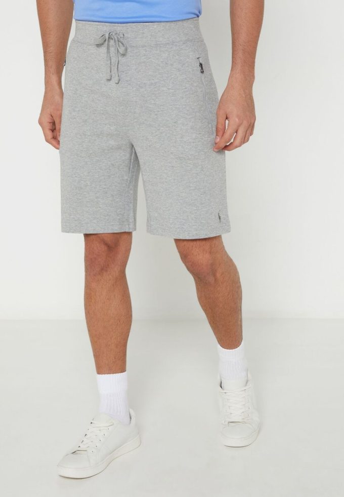 Šedé pánské šortky Ralph Lauren Essential Šedé pánské šortky Ralph Lauren Essential