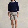 Šedé pánské šortky Ralph Lauren Stretch Slim Fit Chino Šedé pánské šortky Ralph Lauren Stretch Slim Fit Chino