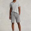 Šedé pánské šortky se stahovací šňůrkou Ralph Lauren Terry Šedé pánské šortky se stahovací šňůrkou Ralph Lauren Terry